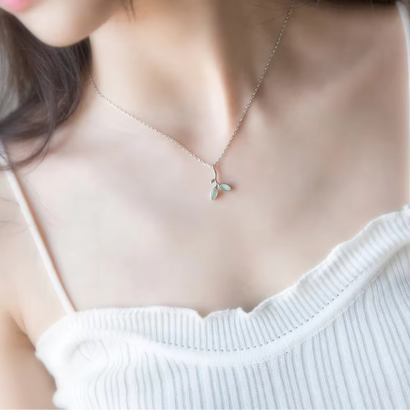 שרשרת כסף 925 עם תליון זיתים