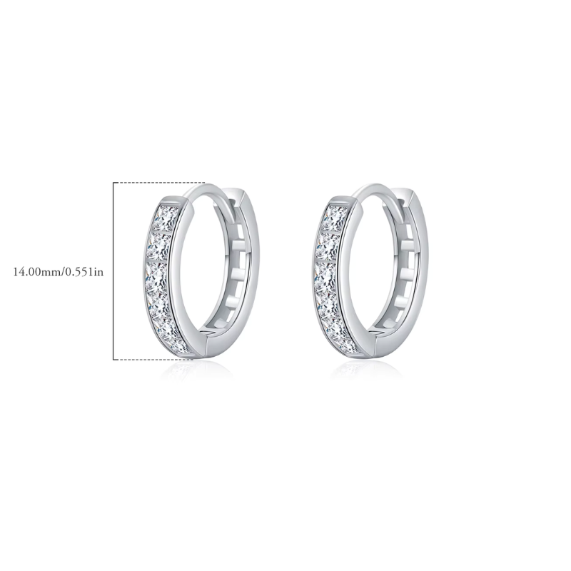 עגילי חישוק כסף 925