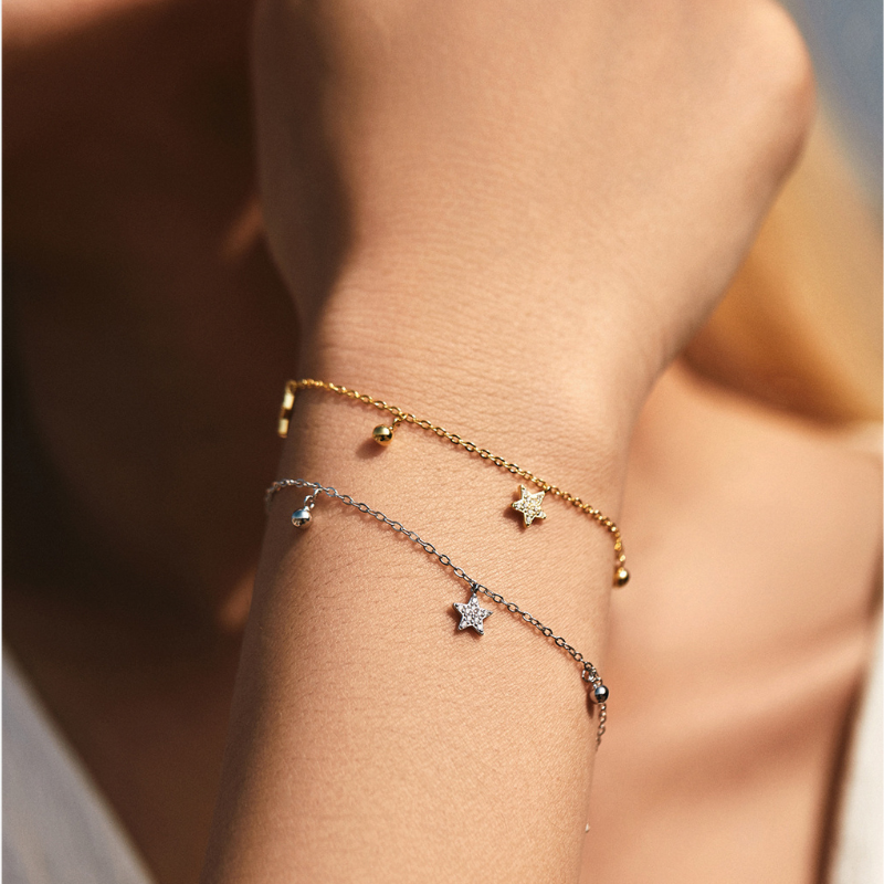 צמיד כוכבים נופלים כסף 925