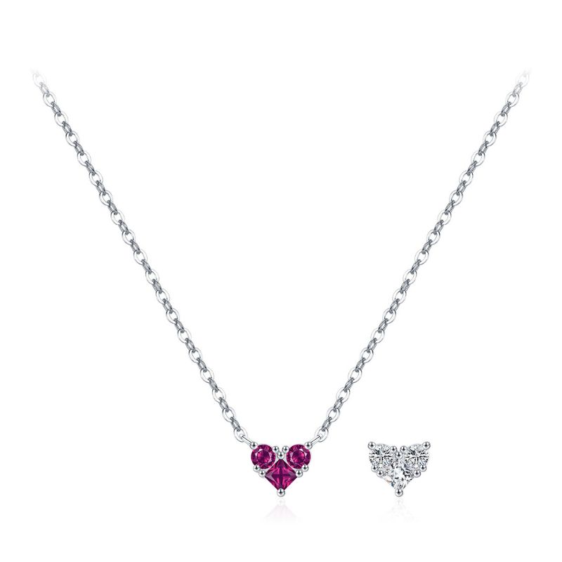 שרשרת לב חודש הלידה כסף 925