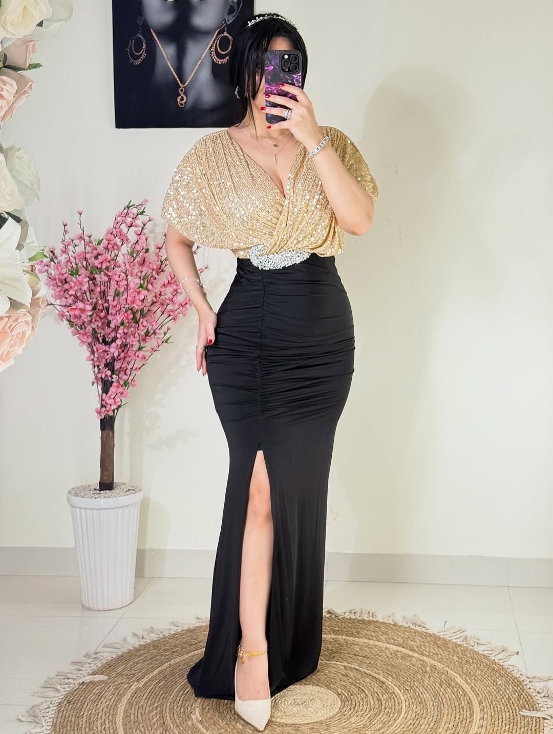 שמלת מקסי דגם לולין