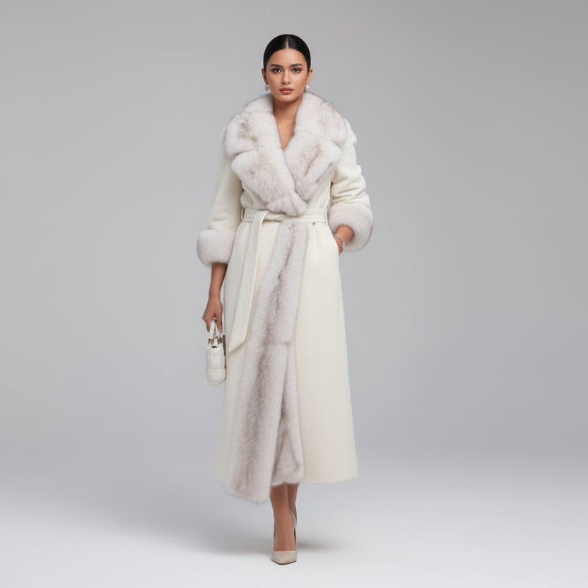 מעיל פרווה ארוך דגם יאלין