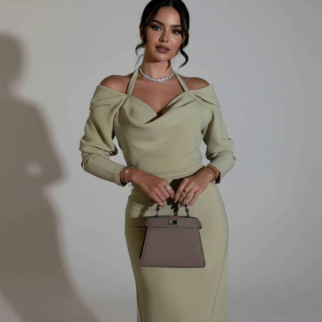 שמלת מקסי דגם מיאס