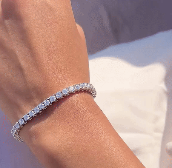 צמיד טניס 3 מ"מ מכסף 925 טהור