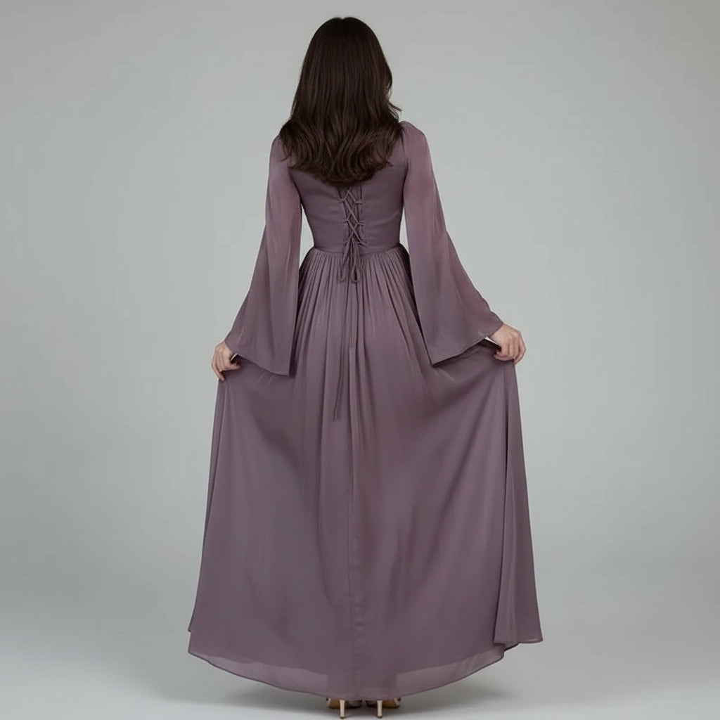 שמלת מקסי דגם קרמיה