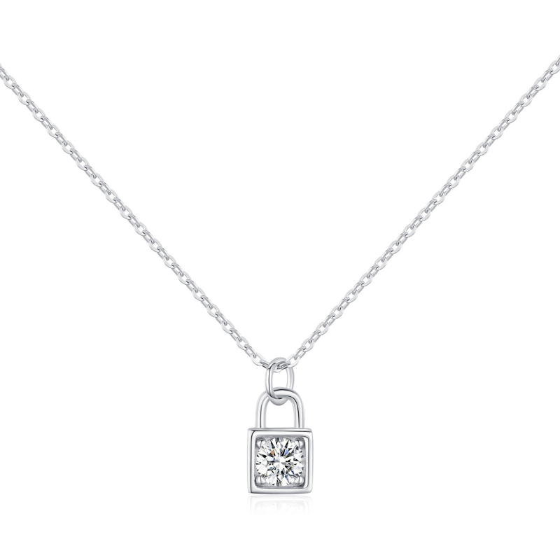 שרשרת מנעל מוסנייט כסף 925