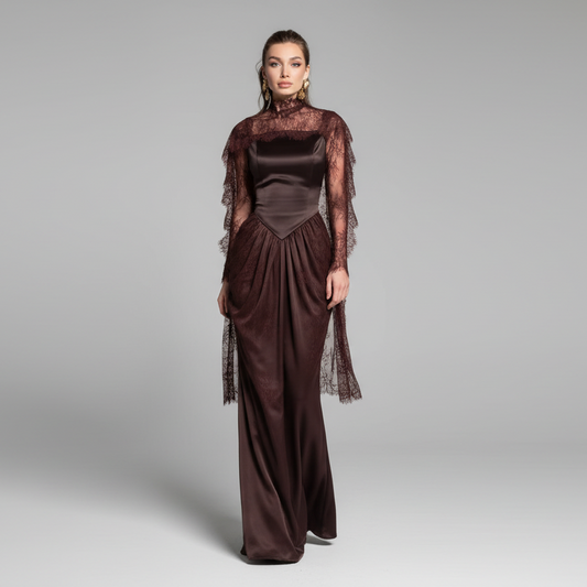 שמלת מקסי דגם פולי