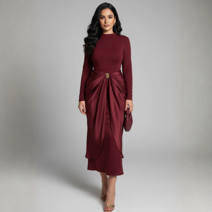 שמלת מקסי דגם נגם