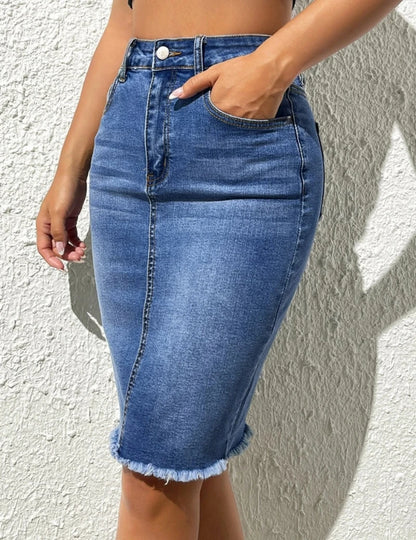 חצאית גיינס קלסית