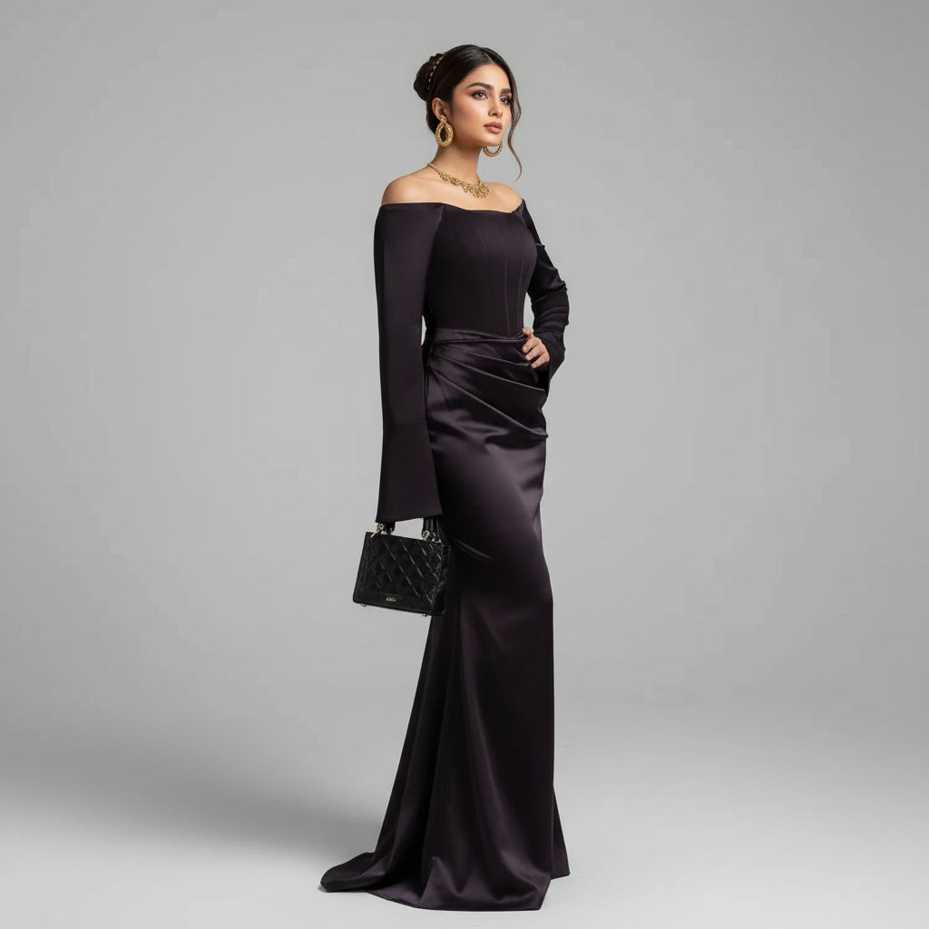 שמלת מקסי דגם ארילה