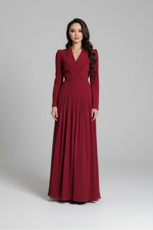 שמלת מקסי דגם כרמית