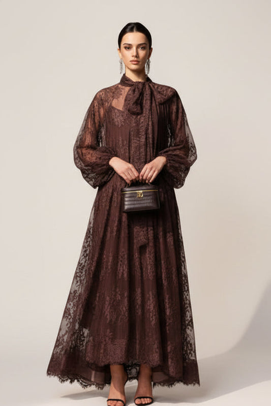 שמלת מקסי דגם באיקה