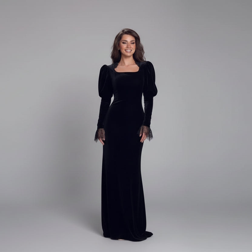 שמלת מקסי דגם אשלי