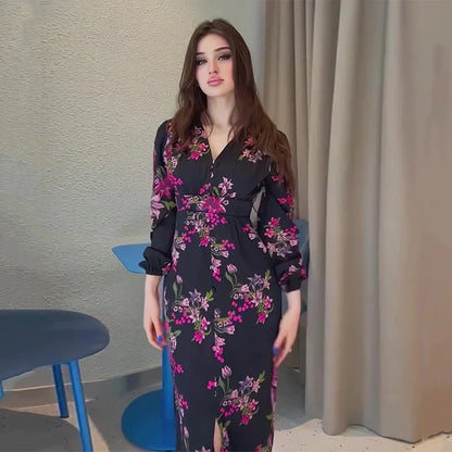 שמלת מקסי דגם לנדה