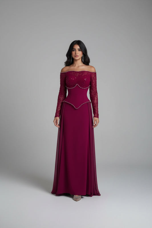 שמלת מקסי דגם סימה