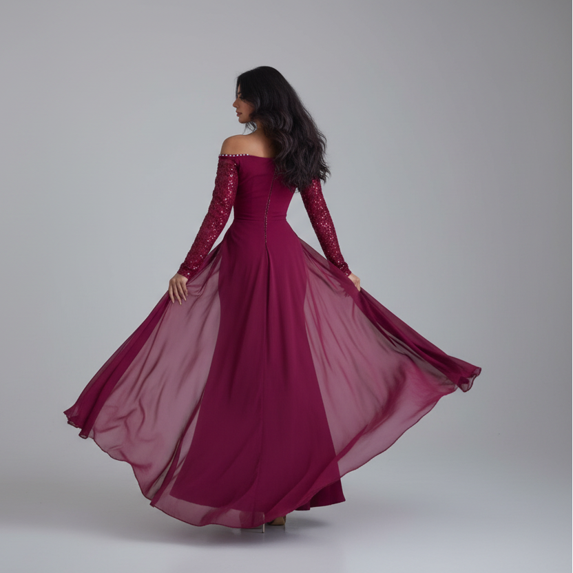 שמלת מקסי דגם סימה